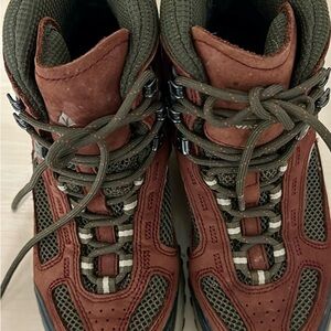 Vasque Brown and Olive Hiking Boots